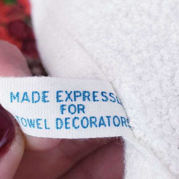 VTG Cannon Holly & Mistletoe Kitchen Dish Hand Tea Towel USA Christmas Holiday - Picture 6 of 7